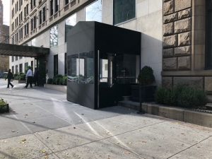 A winter vestibule by NYC Signs & Awnings