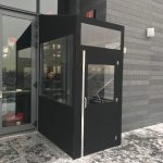 A winter vestibule enclosure by NYC Signs & Awnings
