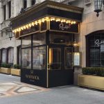 A winter vestibule enclosure for the Warwick by NYC Signs & Awnings