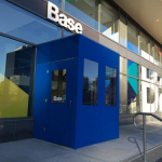 A winter vestibule enclosure for Base by NYC Signs & Awnings