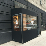 A winter vestibule enclosure for Birch by NYC Signs & Awnings